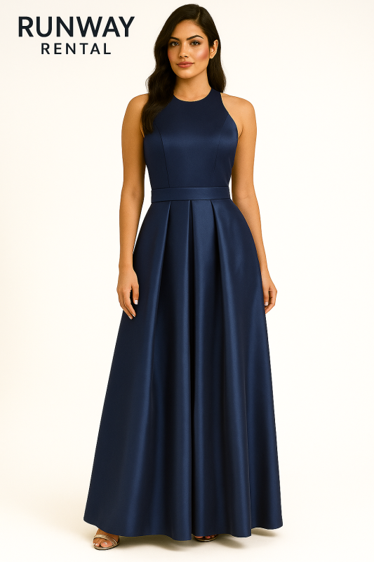 Vestido Azul Largo David Bridal Tipo A