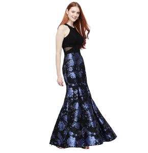 Brocade Mermaid Gown by Xscape