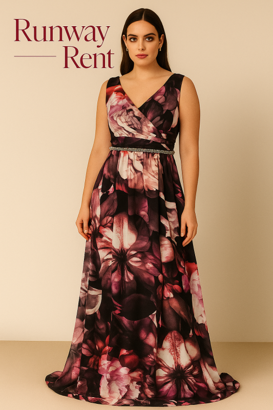 Vestido de flores Lila y Morado tipo A