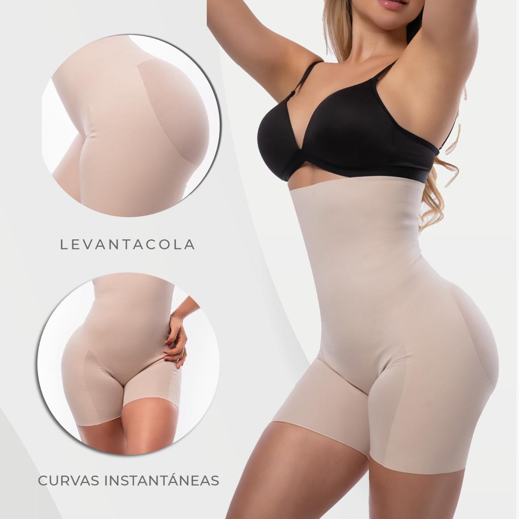 Panty STRAPLESS sin costuras, Control Abdomen, Beige.